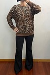 Leopar Desenli Kazak